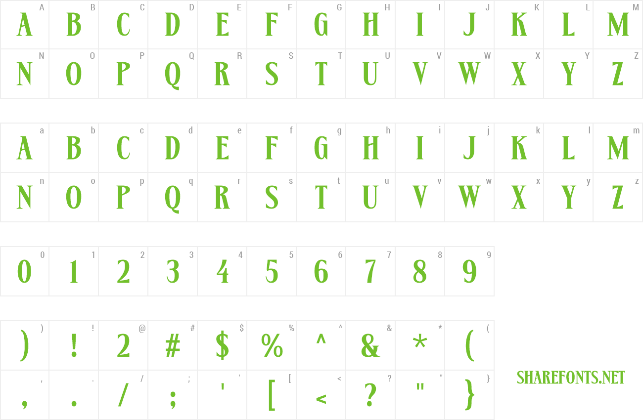 Font Escargoth preview
